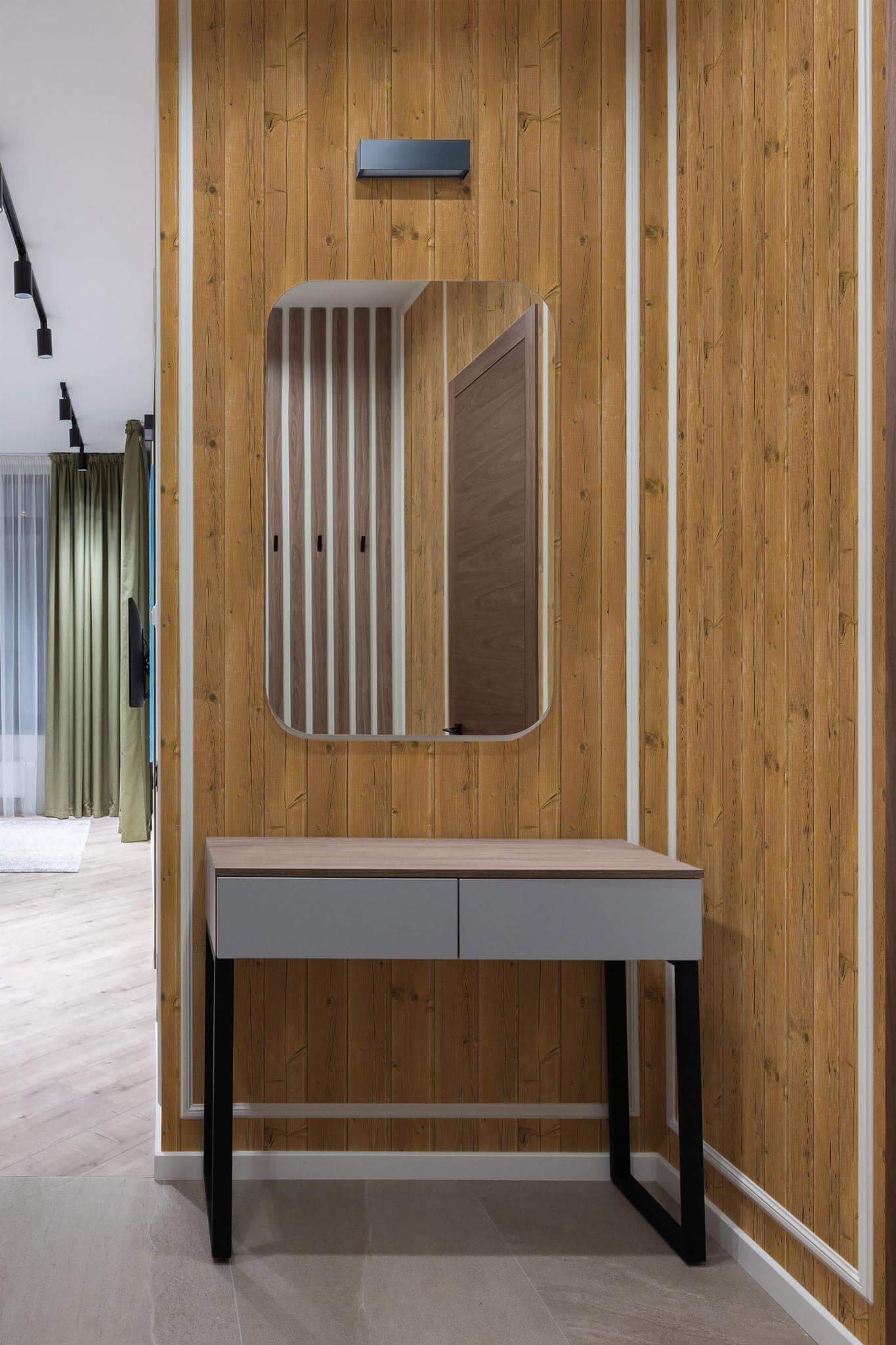 Brown Wood Wallpaper | Rustic Timber Plank Design | Modern Farmhouse Wall Mural