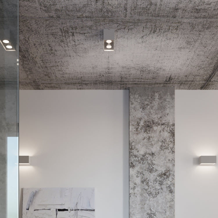 Quad Maxi | Black Ceiling Lamp | Modern Square Steel Light