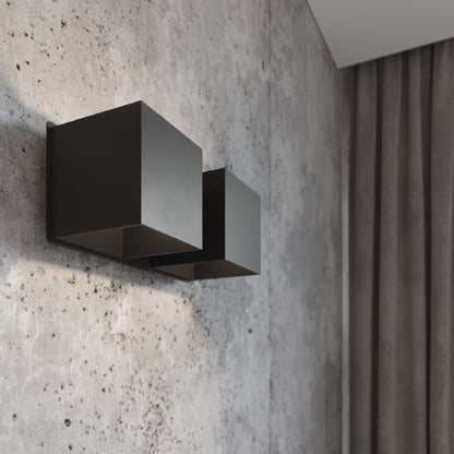 Quad Maxi | Modern Ceiling Light | Industrial Black Metal Lamp | Living Room