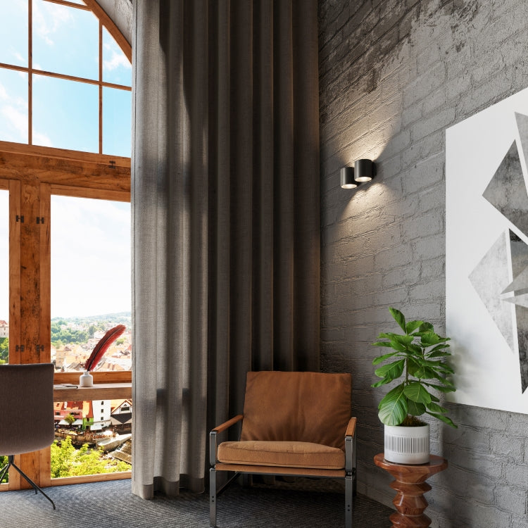 Quad Maxi | Square Ceiling Lamp | Contemporary Black Steel | Design Light