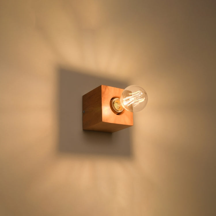 Ariz Natural Wood | Wall Lamp | Scandinavian Wooden Light | Bedroom & Hallway
