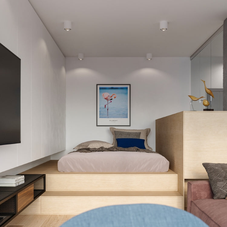 Quad Maxi | Modern White Ceiling Light | Steel Lamp Home Interiors