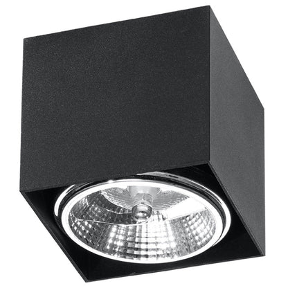 Quad Maxi | Ceiling Lamp | Square Steel Lamp | Matte Black