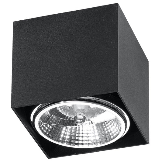Quad Maxi | Ceiling Lamp | Square Steel Lamp | Matte Black