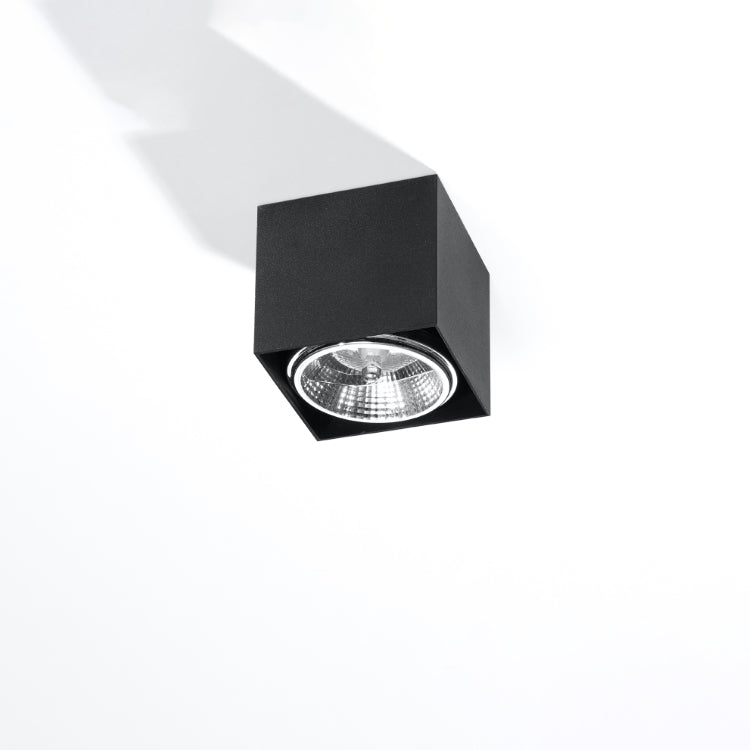 Quad Maxi | Ceiling Lamp | Square Steel Lamp | Matte Black