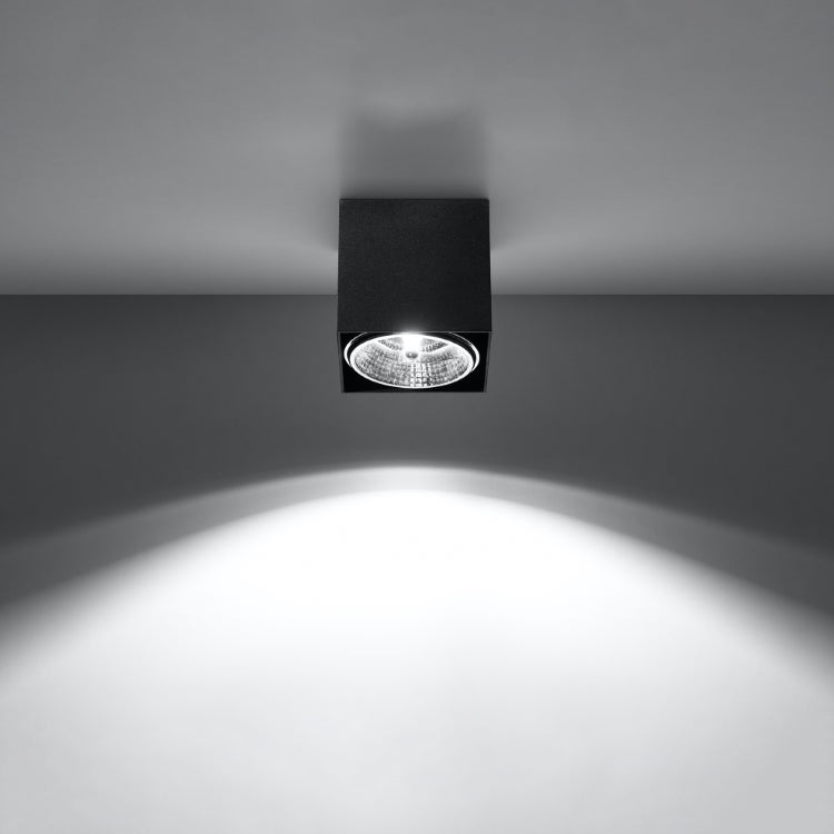 Quad Maxi | Ceiling Lamp | Square Steel Lamp | Matte Black