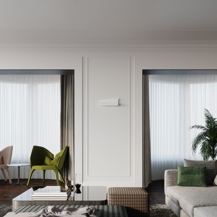 Aliza White Steel | Wall Lamp | Double LED Light Fixture | Modern Living Spaces