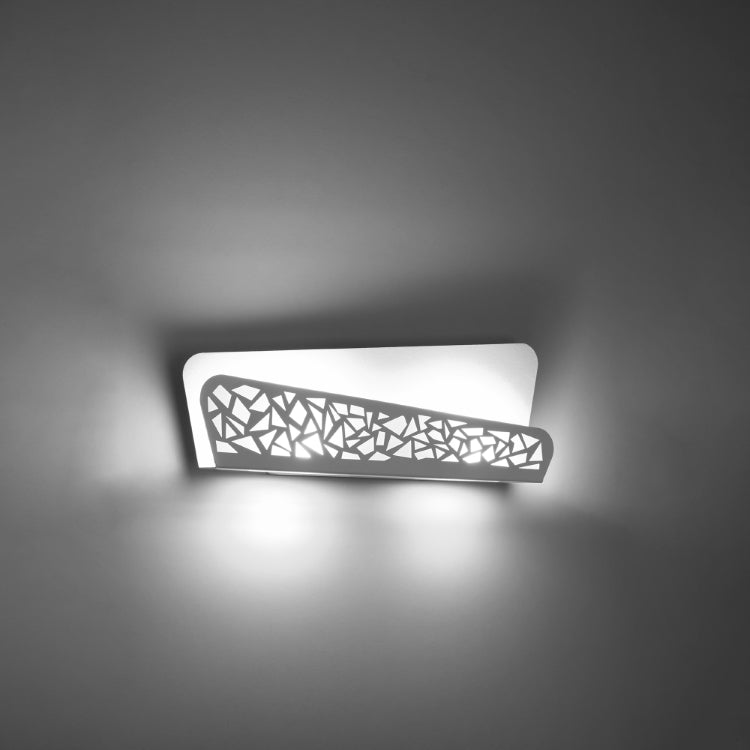Aliza White Steel | Wall Lamp | Double LED Light Fixture | Modern Living Spaces
