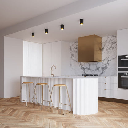 Quad Maxi | Black Metal Ceiling Lamp | Minimalist Industrial Style Lighting