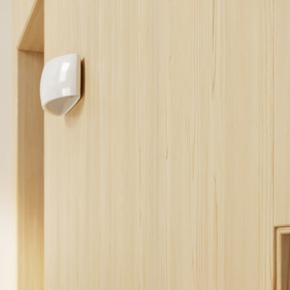 Pontius White Ceramic | Wall Lamp | Minimalist Varnished Light Fixture | Living Room