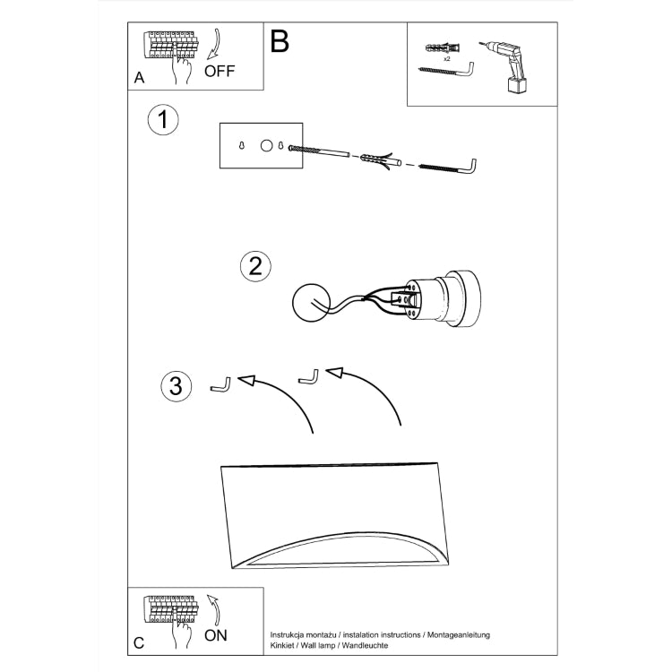 Vixen White Ceramic | Wall Lamp  | Varnished Curved Wall Light | Elegant Interiors