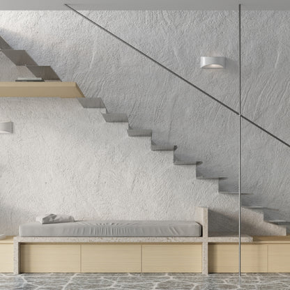 Vixen White Ceramic | Wall Lamp  | Varnished Curved Wall Light | Elegant Interiors