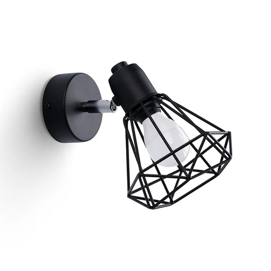 Artemis Black Steel | Wall Lamp | Contemporary Metal Light Fixture | Living Room