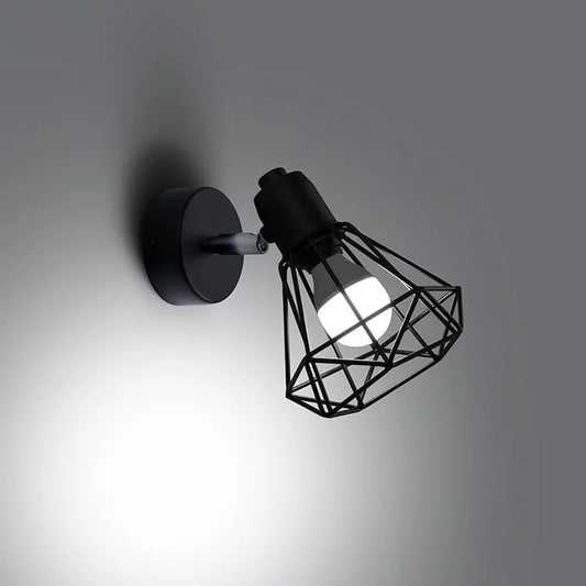 Artemis Black Steel | Wall Lamp | Contemporary Metal Light Fixture | Living Room