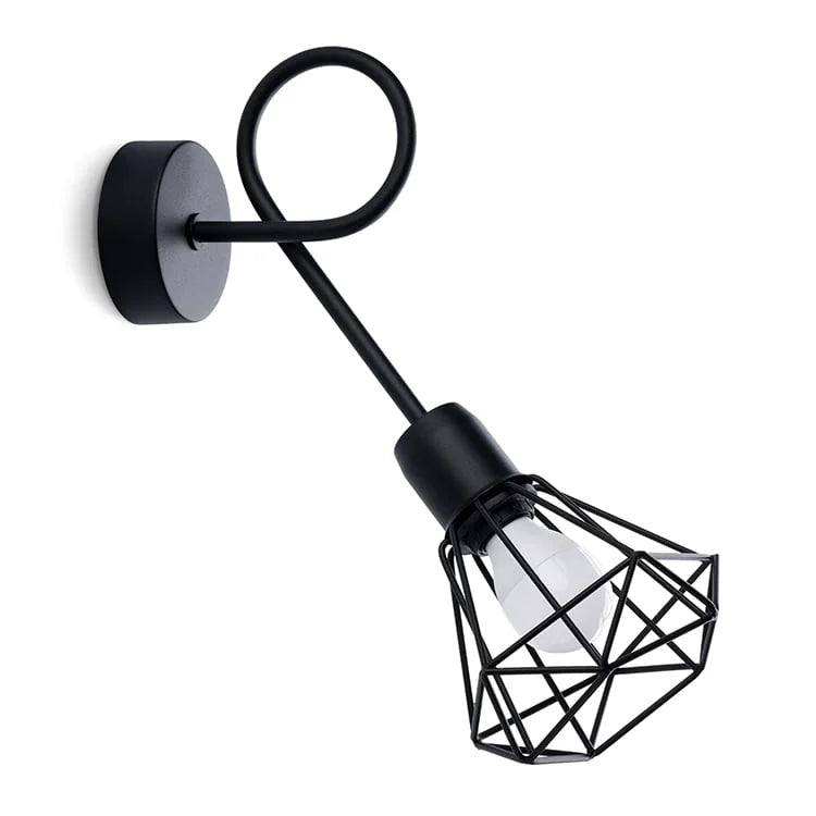Artemis Black Steel | Extended Wall Lamp | Modern Metal Wall Light | Living Room & Bedroom