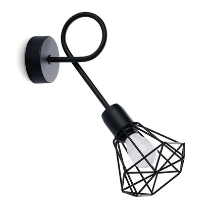 Artemis Black Steel | Extended Wall Lamp | Modern Metal Wall Light | Living Room & Bedroom
