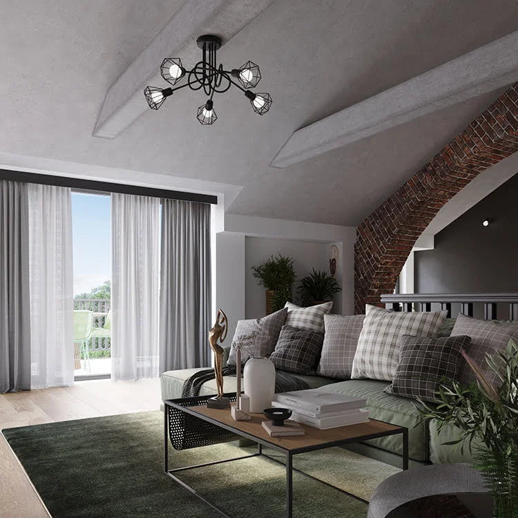 Artemis Black Steel | Extended Wall Lamp | Modern Metal Wall Light | Living Room & Bedroom