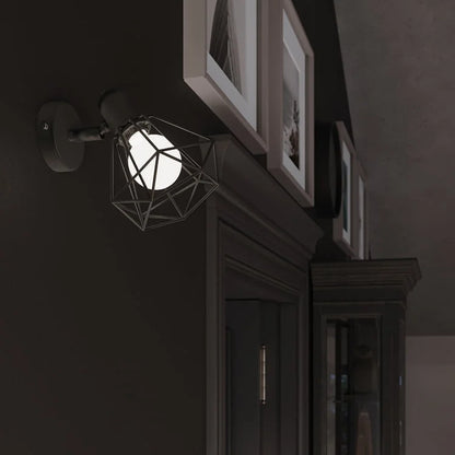Artemis Black Steel | Extended Wall Lamp | Modern Metal Wall Light | Living Room & Bedroom