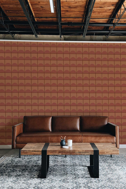 Copper Colour Mood Wallpaper | Modern Metallic Design | Luxury Industrial Wall Mural