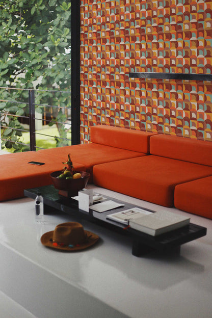 Copper Colour Flow Wallpaper | Modern Metallic Design | Elegant Textured Wall Mural