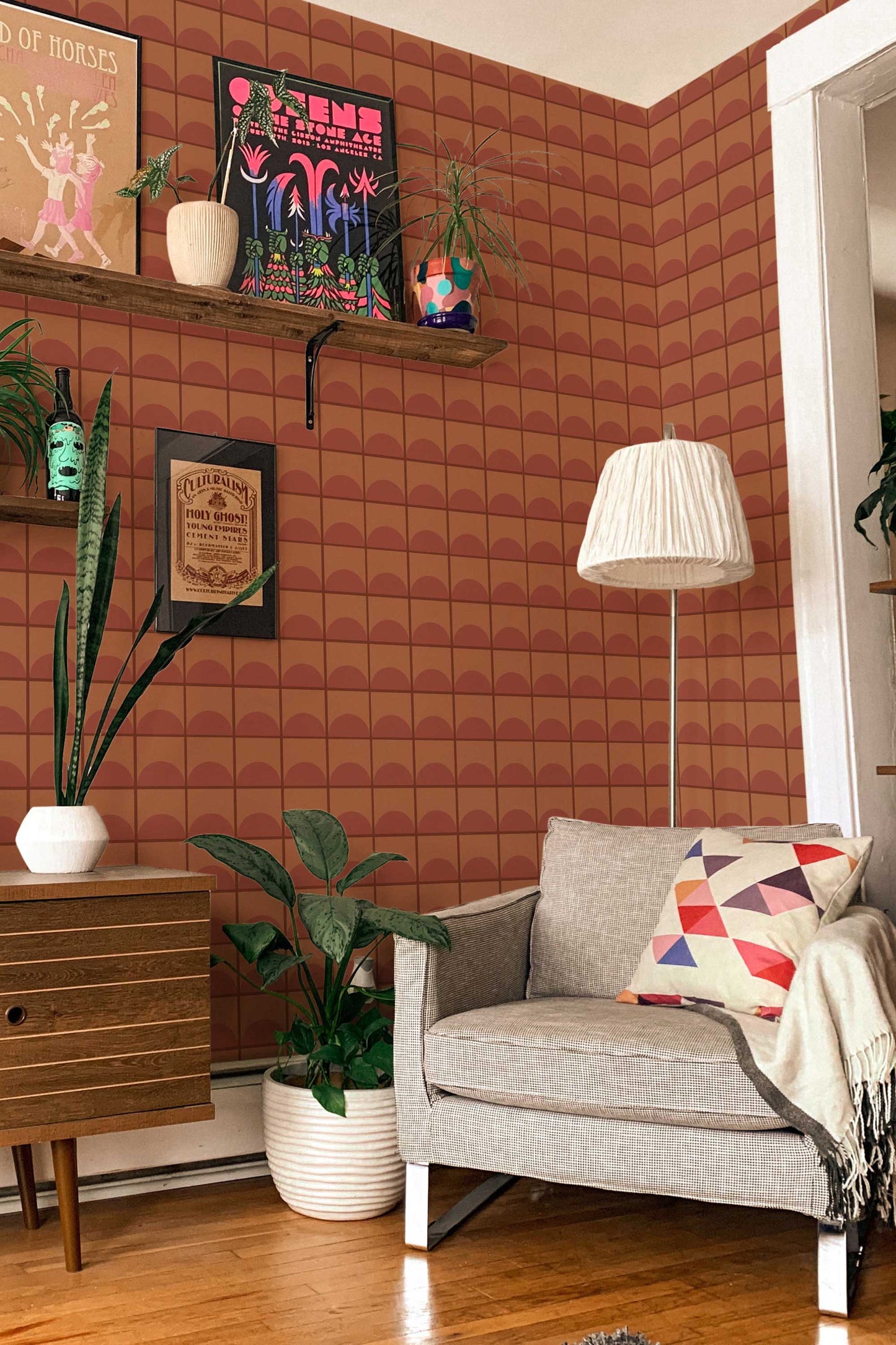 Copper Colour Mood Wallpaper | Modern Metallic Design | Luxury Industrial Wall Mural