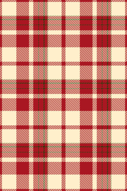 Rustic Plaid Wallpaper | Classic Tartan Pattern | Cozy Farmhouse & Cottage Wall Decor