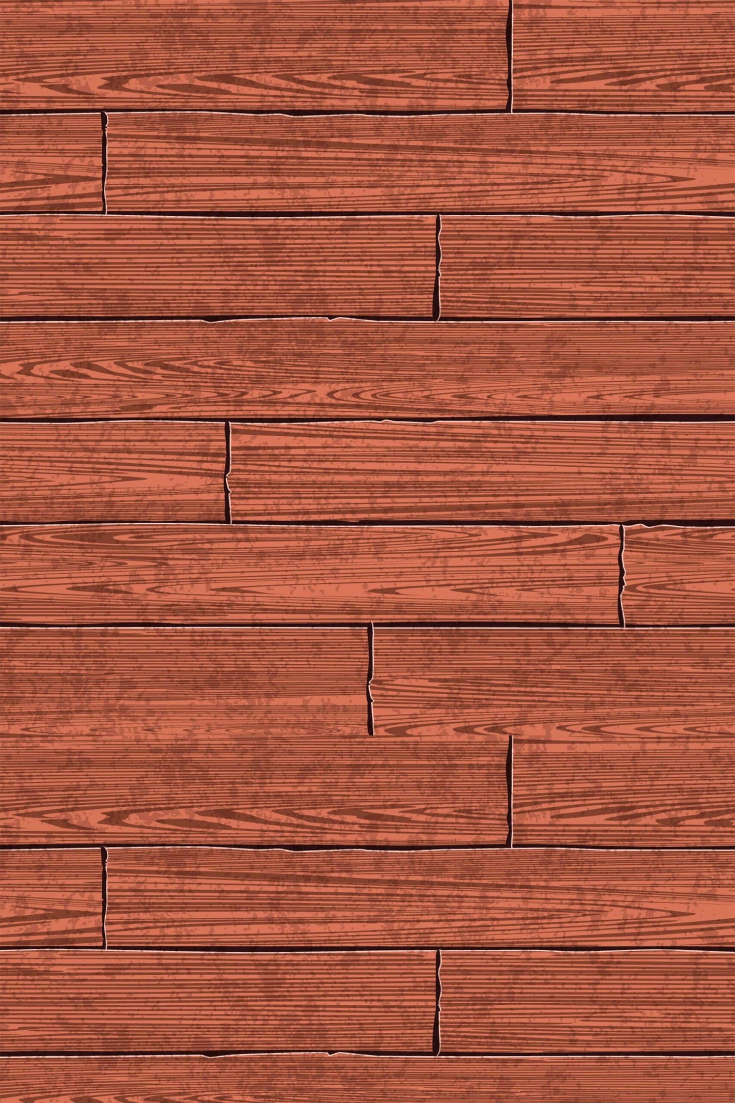 Rustic Brown Wood Plank Wallpaper | Natural Timber Texture | Modern Farmhouse Wall Mural