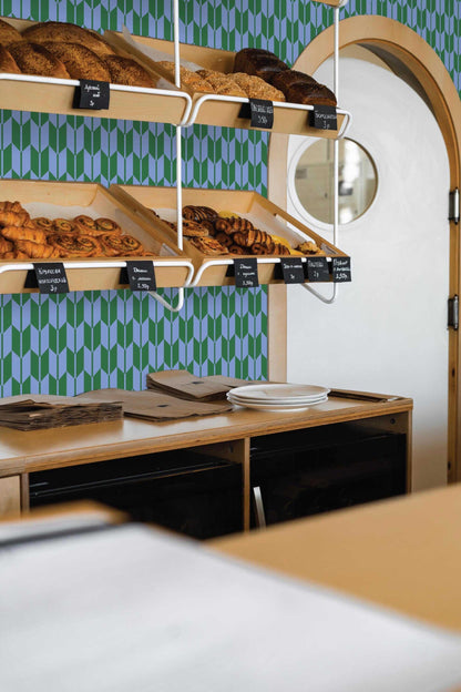 Herringbone Flow Wallpaper | Modern Scandinavian Design | Realistic Textured Wall Mural