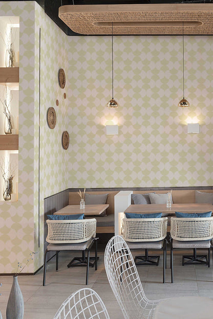 Cozy Coffee Shop Classic Wallpaper | Warm Vintage Café Design | Rustic Textured Wall Mural