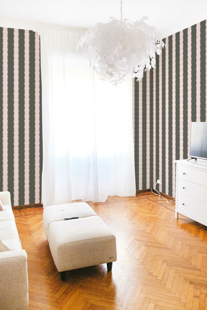 LinePlay Wallpaper | Modern Geometric Design | Minimal Scandinavian Wall Mural