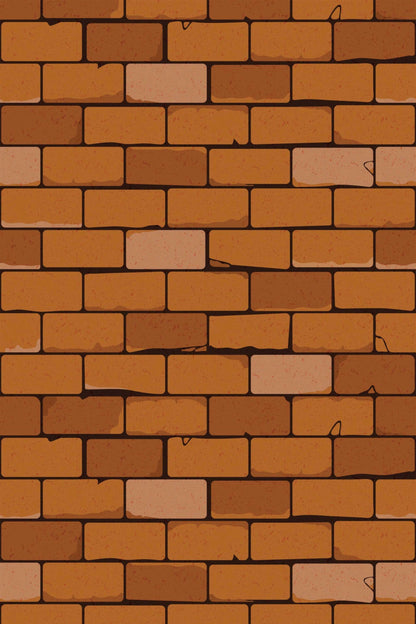 Bold Red Textured Bricks Wallpaper | Realistic Brick Effect | Modern Feature Wall Decor