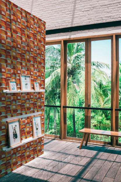 Copper Colour Flow Wallpaper | Modern Metallic Design | Elegant Textured Wall Mural