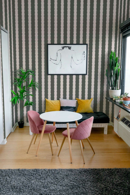LinePlay Wallpaper | Modern Geometric Design | Minimal Scandinavian Wall Mural