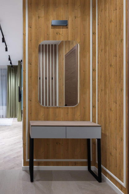 Brown Wood Wallpaper | Rustic Timber Plank Design | Modern Farmhouse Wall Mural