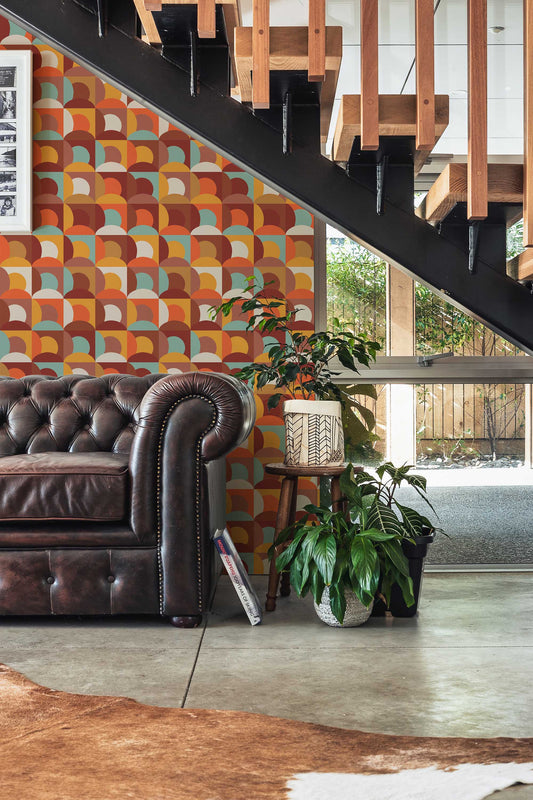 Copper Colour Flow Wallpaper | Modern Metallic Design | Elegant Textured Wall Mural