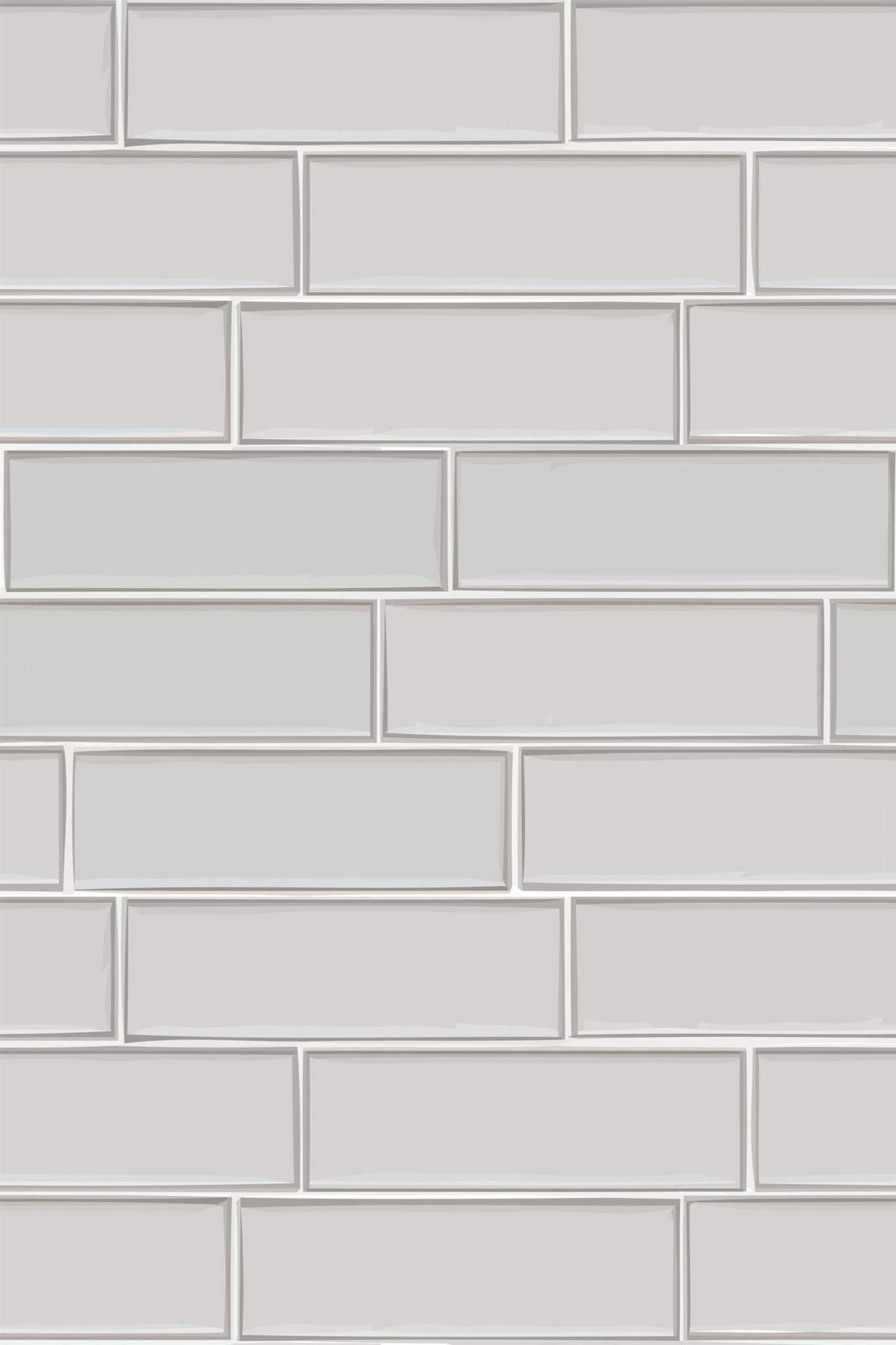 White Brick Wallpaper | Modern Minimalist Loft Style | Realistic Textured Wall Mural