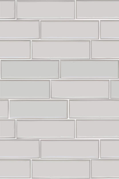 White Brick Wallpaper | Modern Minimalist Loft Style | Realistic Textured Wall Mural