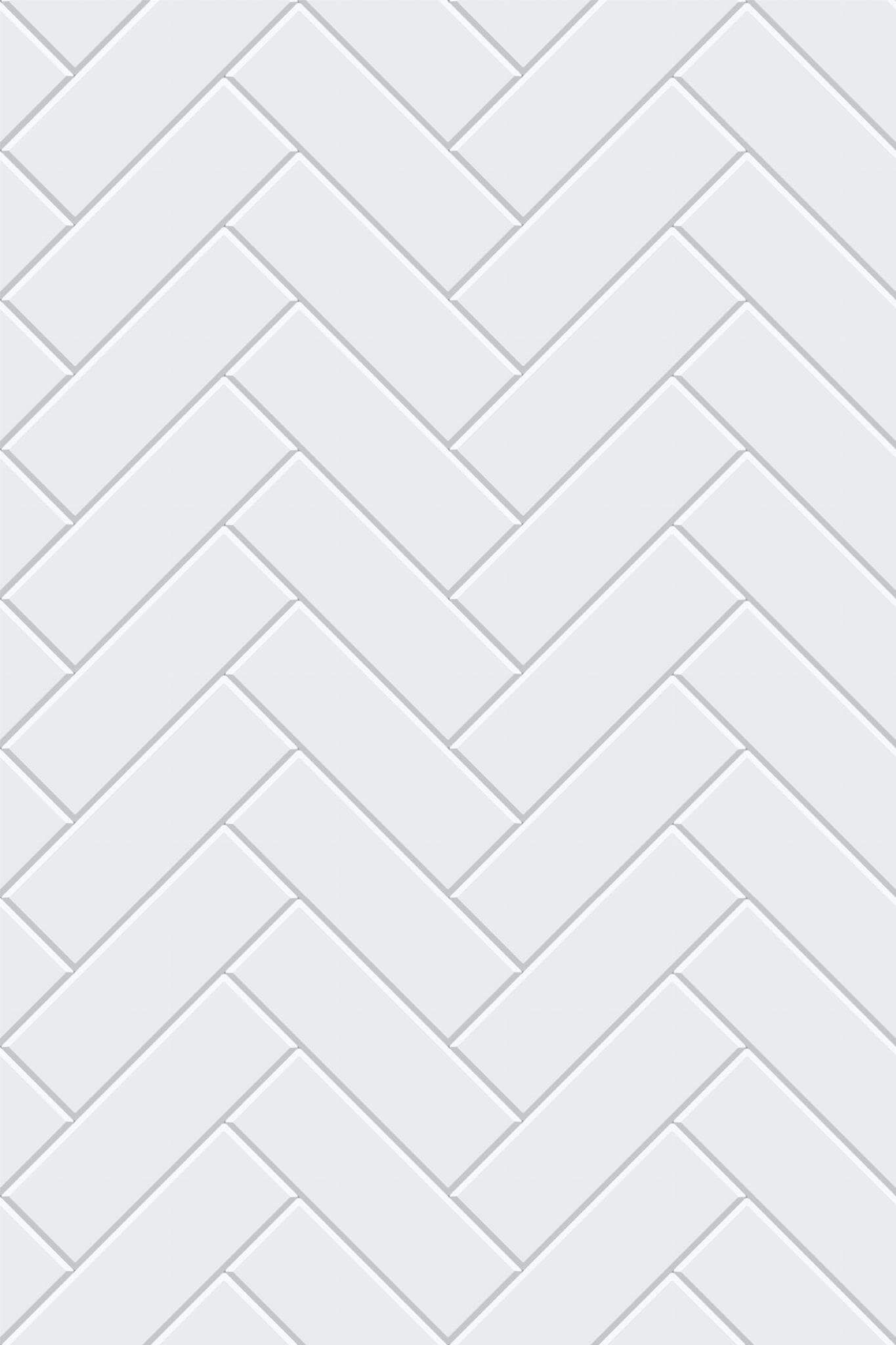 Grey Herringbone Wallpaper | Modern Scandinavian Design | Realistic Textured Wall Mural